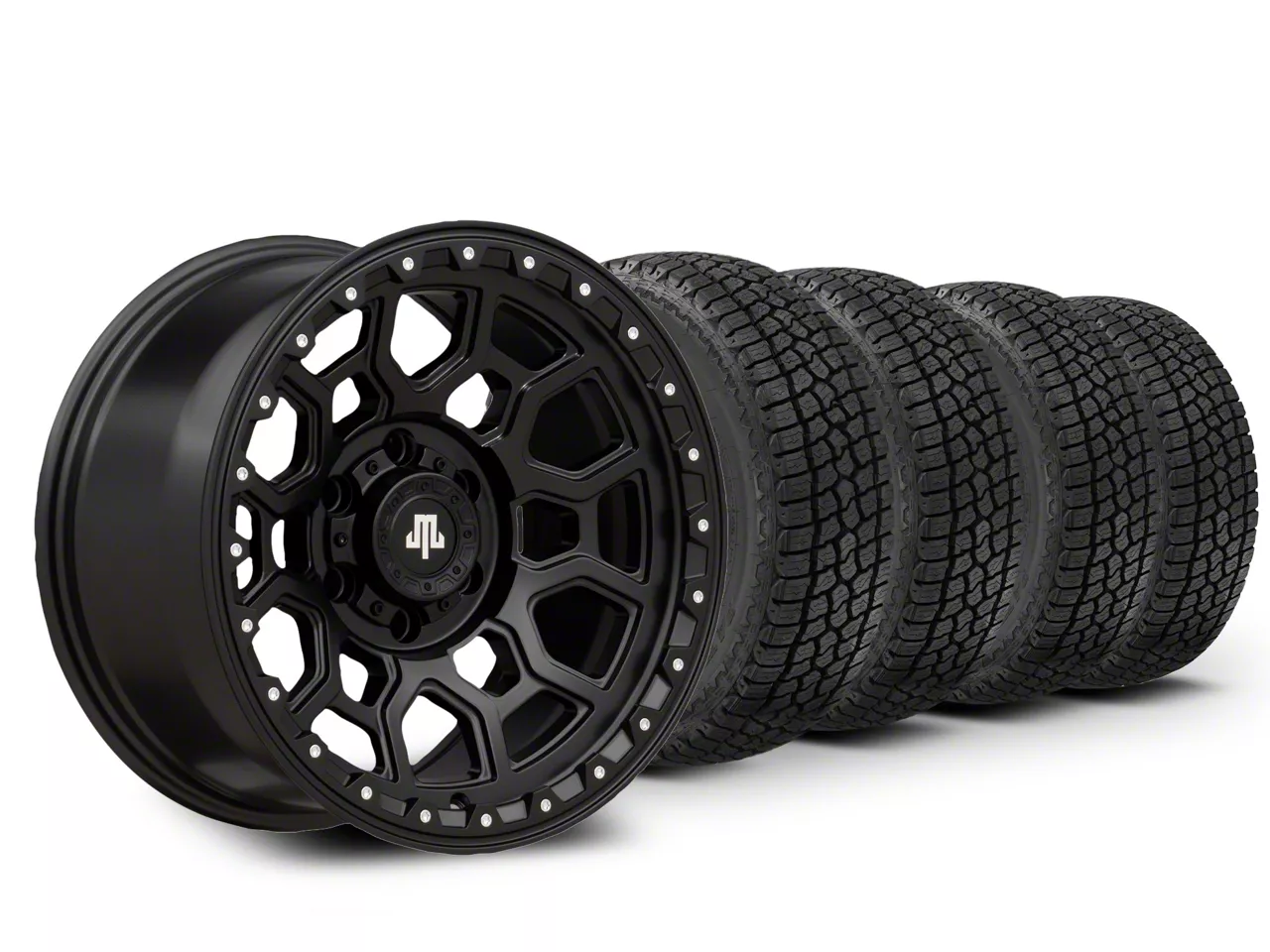 17x9 Hunter Wheel and Milestar Patagonia tire package