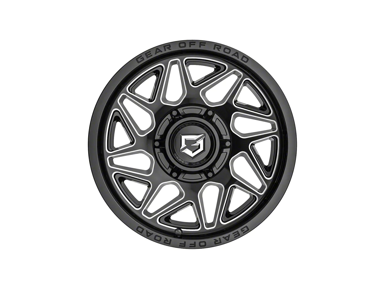 Gear Off-Road 761 Gloss Black Milled 17x9 F-150 Wheel