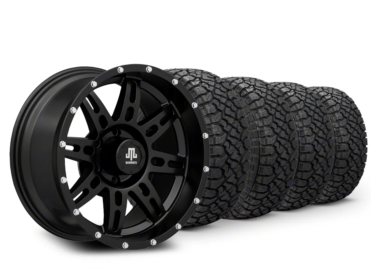 18x9 Split-8 Beadlock Wheel and Kenda R/T tire package