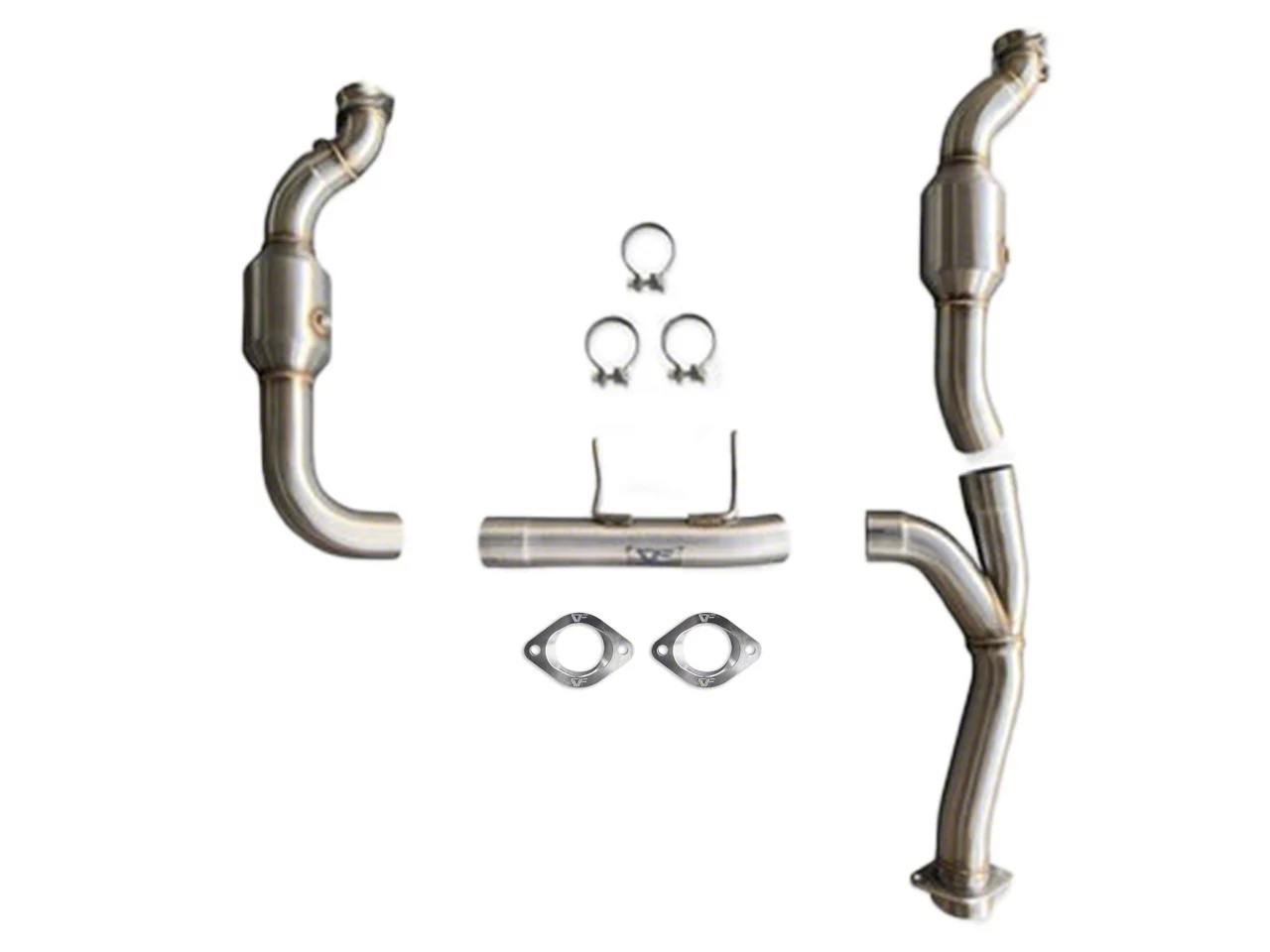 CVF stainless steel catted down-pipes turbo adapters EcoBoost F-150