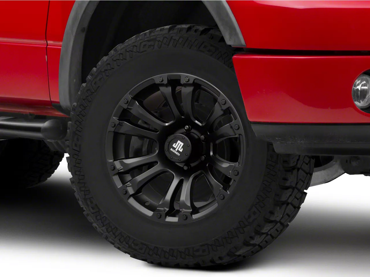 Mammoth Madness Matte Black wheel 18x9 Ford F-150