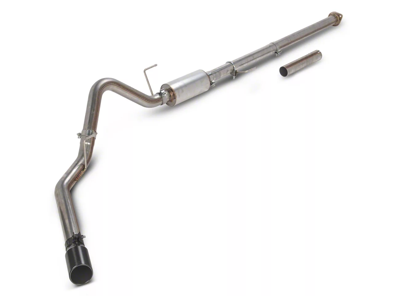 C&L 3 inch single exhaust black tip side exit F-150 5.0L