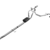 C&L Dual Exhaust Polished Tips Side Rear F-150 C&L 4 inch single exhaust black tip side exit F-150 5.0L