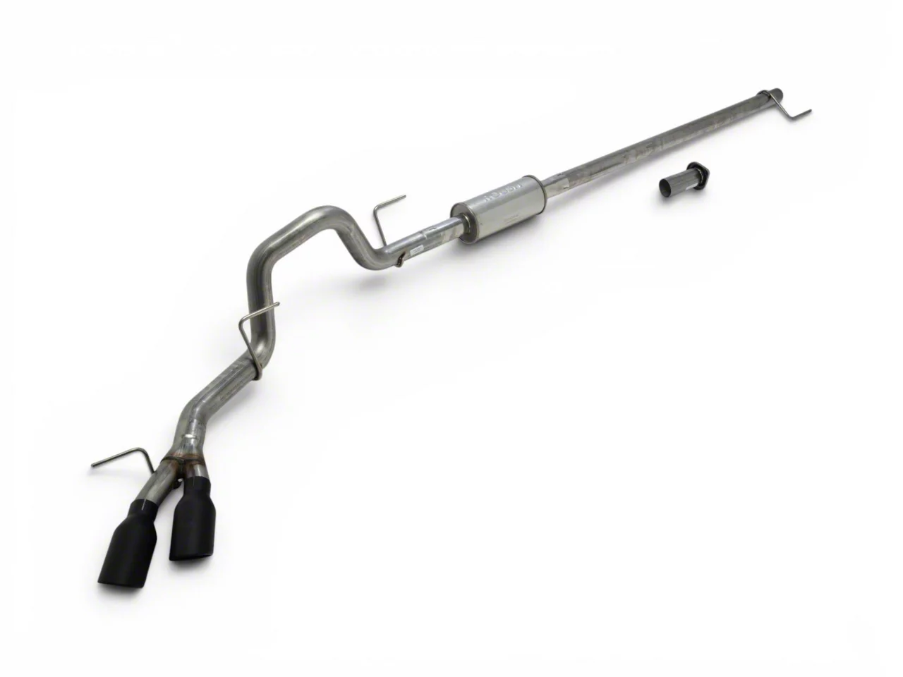 Roush single exhaust black tips side exit F-150 5.0L
