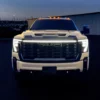 Sick Diesel LED grille lights smoked black frame Sierra 2500HD Denali
