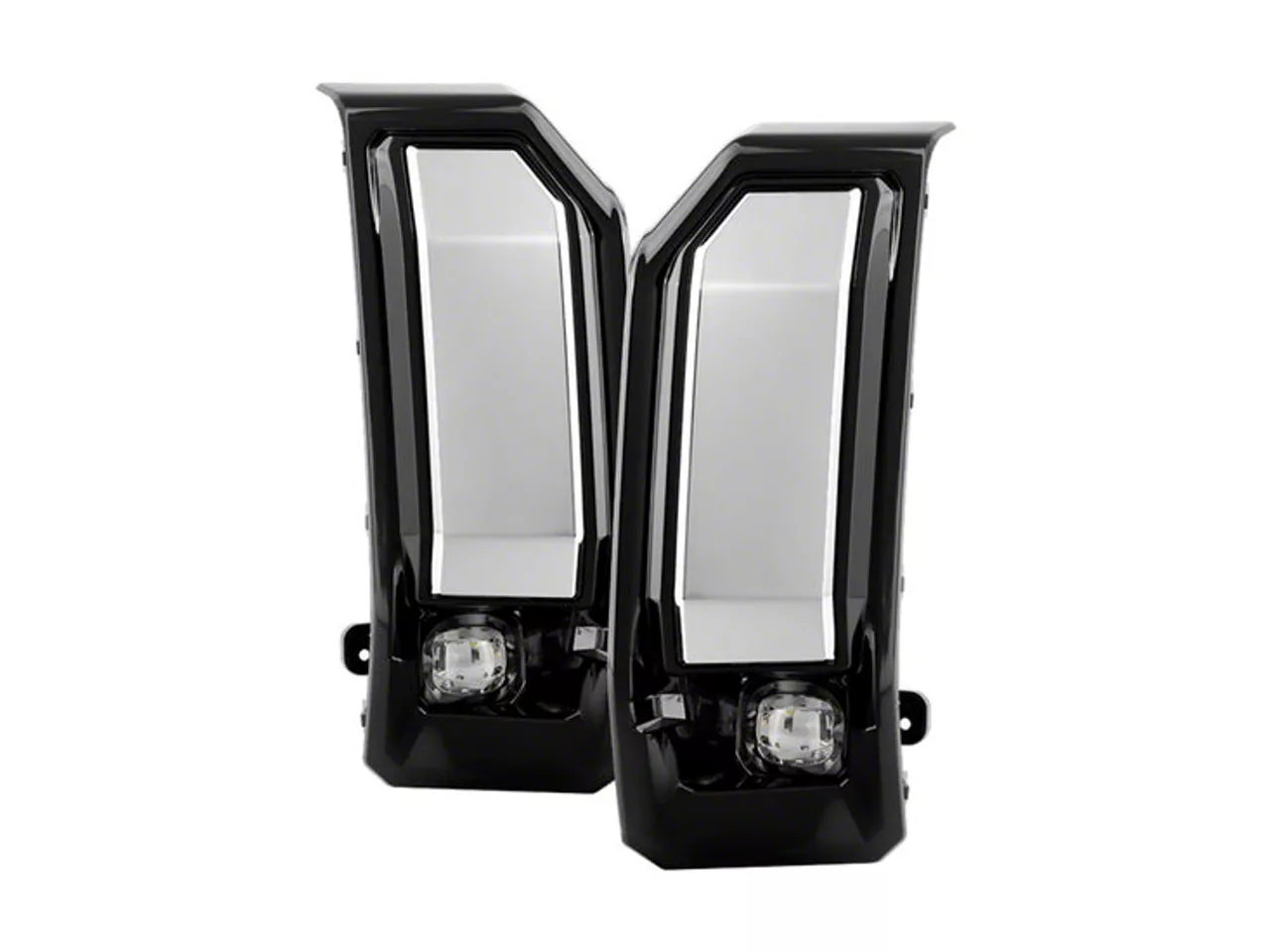 OEM style LED fog lights with switch clear Sierra 2500HD